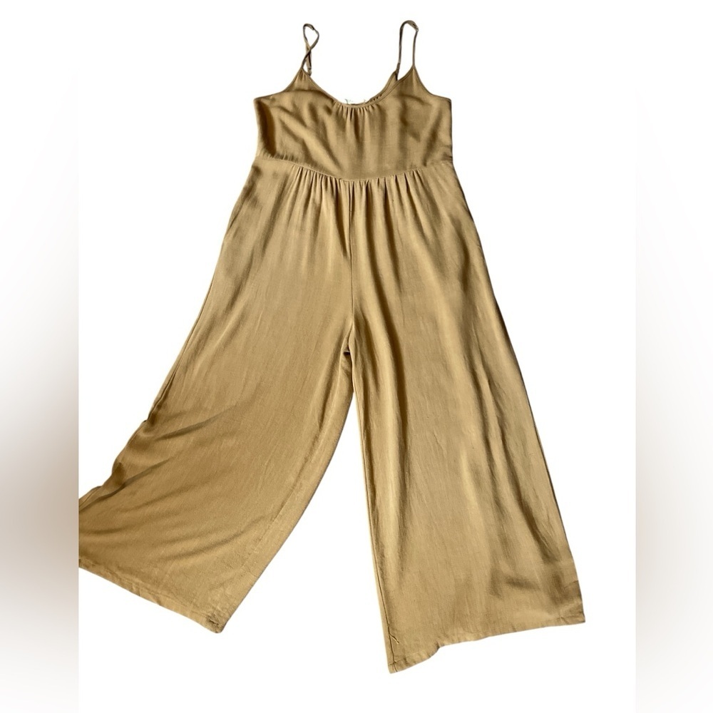 Wide leg capris jumpsuit NWT